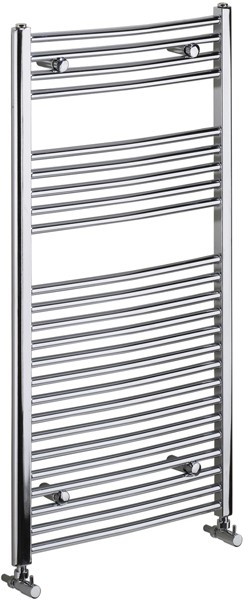 Larger image of Bristan Heating Gina Curved Electric Radiator (Chrome). 600x1450mm.