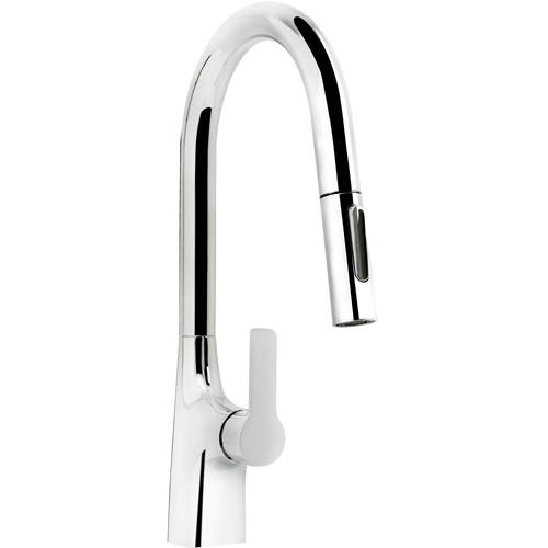 Larger image of Bristan Kitchen Gallery Pro Kitchen Tap With Pull Out Spray (Chrome).