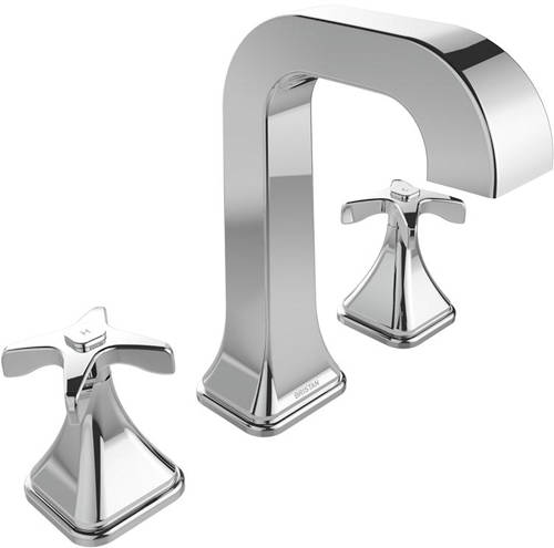 Larger image of Bristan Glorious 3 Hole Basin Mixer Tap (Chrome).