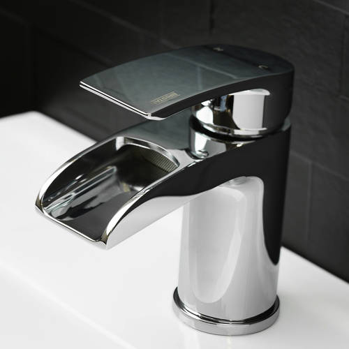 Example image of Bristan Glide Waterfall Mono Basin Mixer Tap (Chrome).