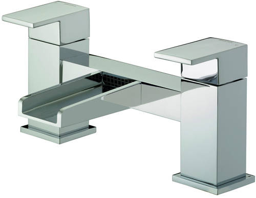 Example image of Bristan Hampton Waterfall Tall Basin & Bath Filler Tap Pack (Chrome).