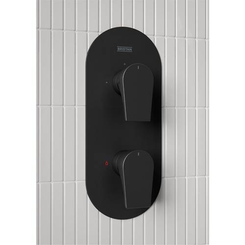 Example image of Bristan Hourglass Thermostatic Shower Package (Black).