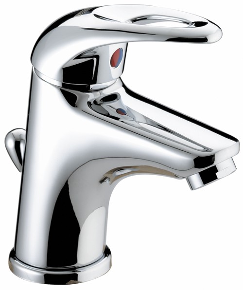 Larger image of Bristan Java Mini Mono Basin Mixer Tap With Pop Up Waste (Chrome).