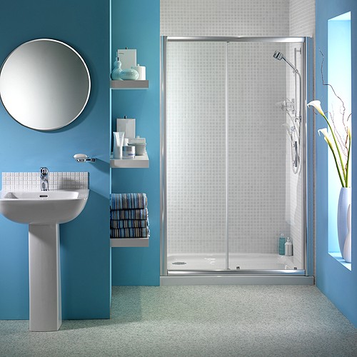 Example image of Bristan Java 1200mm Sliding Shower Door (Right Handed Silver).