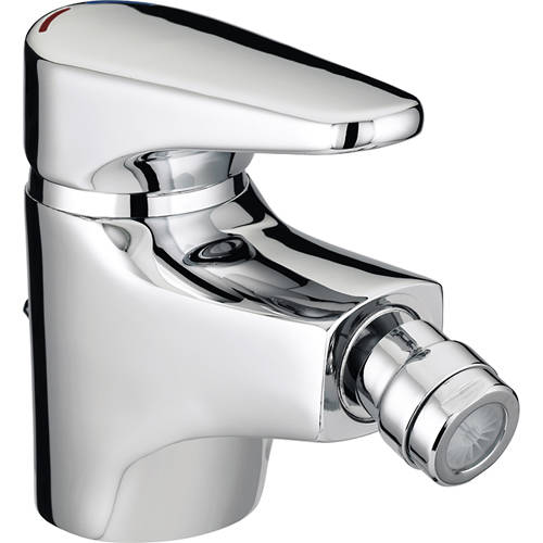 Larger image of Bristan Jute Bidet Mixer Tap With Pop Up Waste (Chrome).