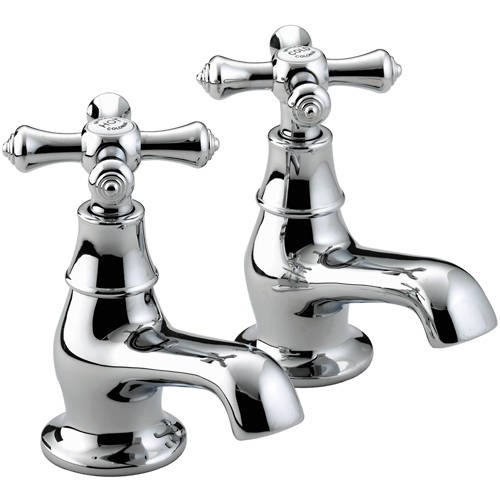 Larger image of Bristan Colonial Bath Taps (Pair, Chrome).