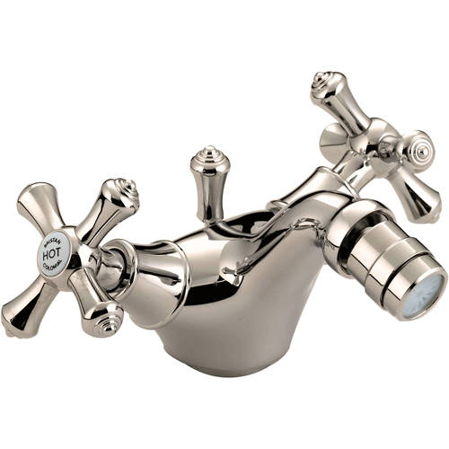 Larger image of Bristan Colonial Bidet Mixer Tap With Pop Up Waste (Gold).