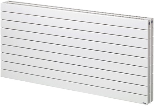 Larger image of Bristan Heating Lotus 2 Double Bathroom Radiator (White). 1200x505mm.