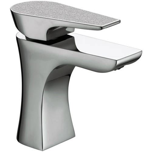 Larger image of Bristan Hourglass Basin Mixer Tap (Silver Sparkle).