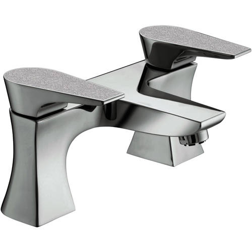 Larger image of Bristan Hourglass Bath Filler Tap (Silver Sparkle).