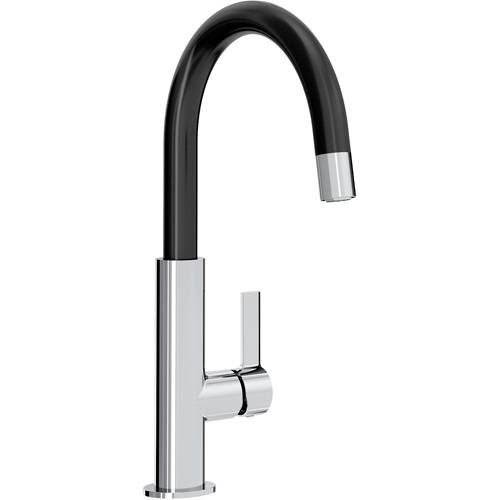 Example image of Bristan Kitchen Melba Mixer Kitchen Tap (Chrome & Black).