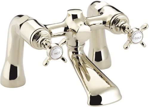 Larger image of Bristan 1901 Bath Filler Tap, Gold Plated. NBFGCD