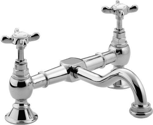 Larger image of Bristan 1901 Bridge Basin Mixer Tap, Chrome Plated.