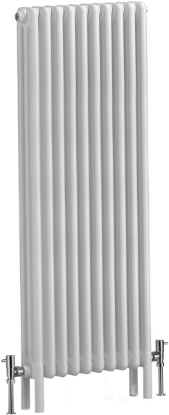 Larger image of Bristan Heating Nero 3 Electric Thermo Radiator (White). 490x1500mm.