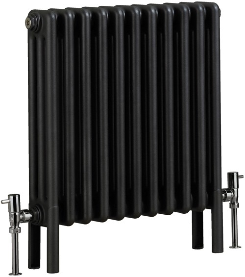 Larger image of Bristan Heating Nero 3 Electric Thermo Radiator (Gun Metal). 535x600mm.