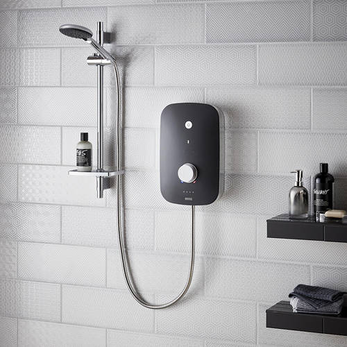 Example image of Bristan Noctis Electric Shower 8.5kW (Black & Chrome).