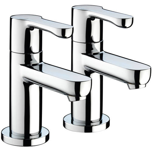 Larger image of Bristan Nero Basin Taps (Pair, Chrome).