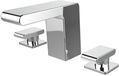 Example image of Bristan Pivot Basin & 3 Hole Bath Filler Taps Pack (Chrome).