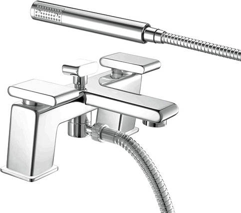 Example image of Bristan Pivot Basin & Bath Shower Mixer Taps Pack (Chrome).