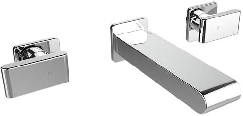 Larger image of Bristan Pivot Wall Mounted Bath Filler Tap (Chrome).