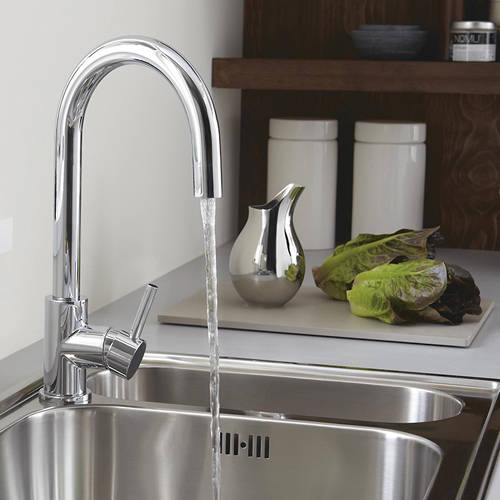 Example image of Bristan Prism Mixer Kitchen Tap (Chrome).