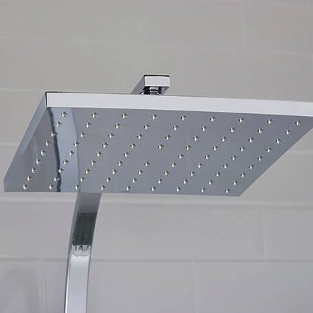Example image of Bristan Qubo Bar Thermostatic Shower Valve & Rigid Riser Kit (Chrome) CLEARANCE.