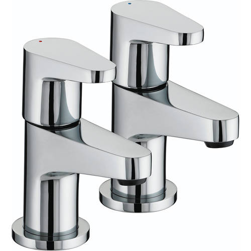 Larger image of Bristan Quest Basin Taps (Pair, Chrome).