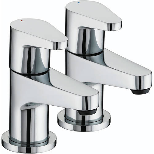 Larger image of Bristan Quest Bath Taps (Pair, Chrome).