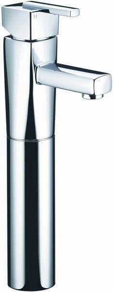 Example image of Bristan Qube Tall Basin & Bath Filler Taps Pack (Chrome).