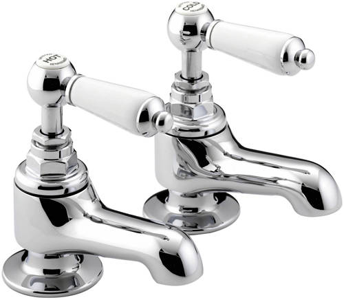 Example image of Bristan Renaissance 3 Hole Basin & Bath Taps Pack (Chrome).