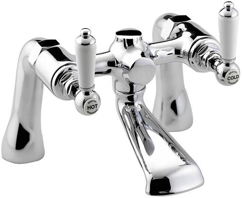 Example image of Bristan Renaissance Mono Basin & Bath Filler Taps Pack (Chrome).