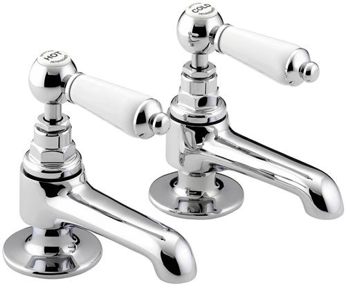 Larger image of Bristan Renaissance 1/2" Basin Taps (Chrome).