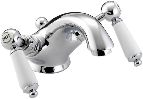 Larger image of Bristan Renaissance Basin Mixer Tap With Pop Up Waste (Chrome).