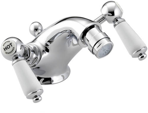 Larger image of Bristan Renaissance Bidet Mixer Tap With Pop Up Waste (Chrome).