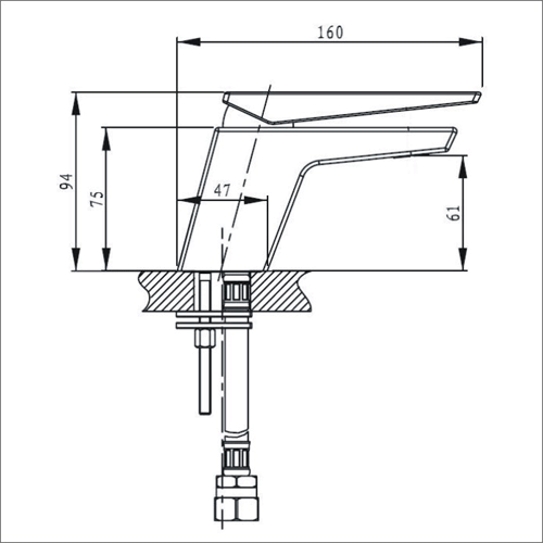 Technical image of Bristan Sail Mono Basin & 4 Hole Bath Shower Mixer Tap Pack (Chrome).