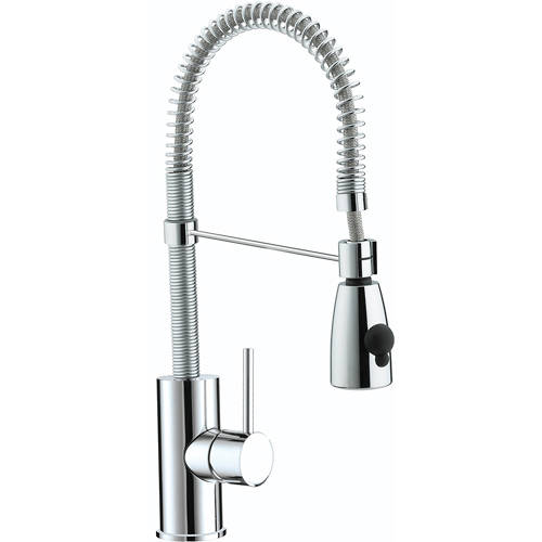 Larger image of Bristan Kitchen Target Mixer Kitchen Tap With Pull Out Spray (Chrome).