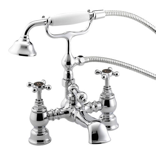 Example image of Bristan Trinity Basin & Bath Shower Mixer Taps Pack (Chrome).