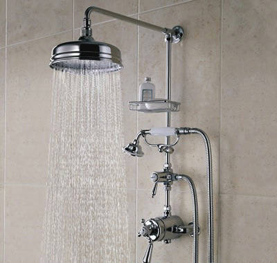 Example image of Bristan Trinity Concentric Shower Valve, Diverter & Rigid Riser Kit (Chrome).