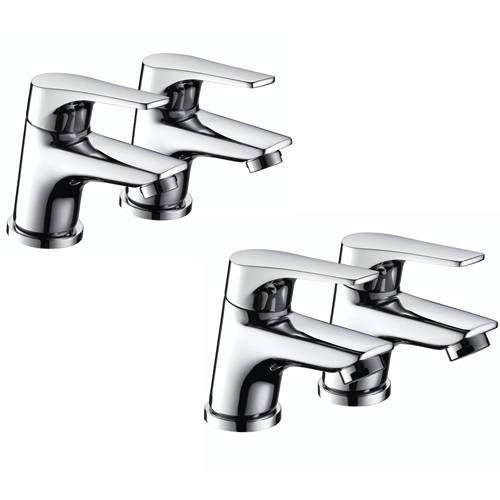 Larger image of Bristan Vantage Basin & Bath Tap Pack (Pairs, Chrome).