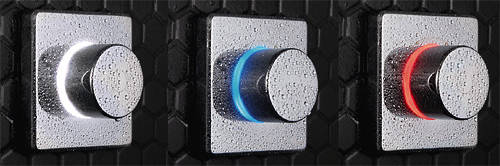 Example image of Digital Showers Digital Shower Valve, Remote & 8" Square Shower Head (HP).