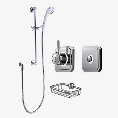 Larger image of Digital Showers Digital Shower Valve, Processor, Slide Rail Kit & Remote (HP).