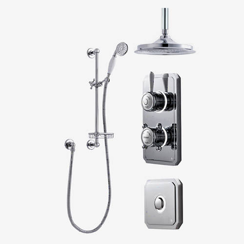 Larger image of Digital Showers Digital Shower Pack, Slide Rail, 12" Head & Remote (LP).