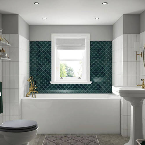 Example image of BC Designs Modica Single Ended Bath 1600x700mm (White).