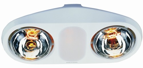 Larger image of BathroomHalo Bathroom Light, Dual Heaters And Extractor Fan In One Unit.