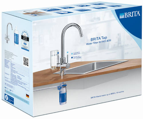 Example image of Brita Filter Taps Talori 3 In 1 Filter Kitchen Tap With LED Lights (Chrome).
