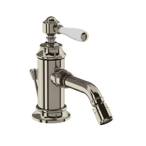 Larger image of Burlington Arcade Bidet Tap With Lever Handle & Waste (Nickel & Black).