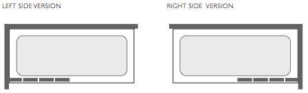 Technical image of Image Coral silver folding bath screen with 4 folds.