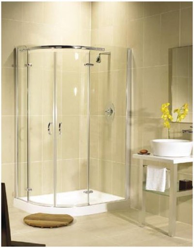 Larger image of Image Allure Left Handed 800x1000 offset quadrant shower enclosure.