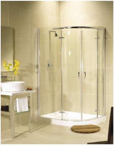 Larger image of Image Allure Right Handed 800x1200 offset quadrant shower enclosure.