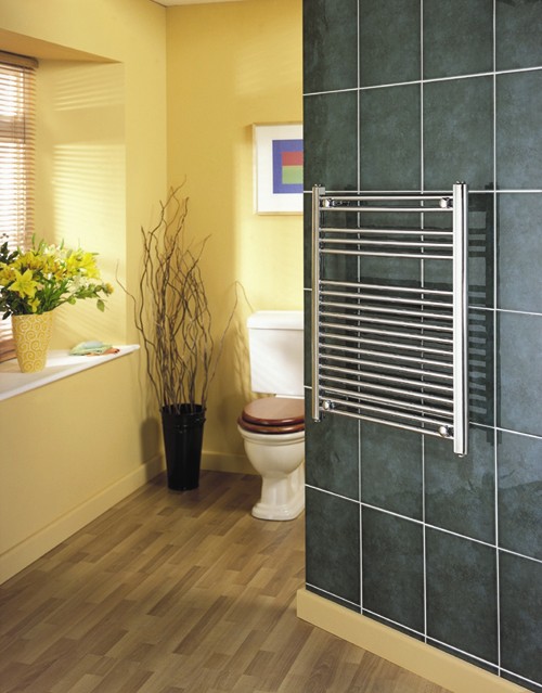 Example image of HeatLine Chrome Multi-Rail Towel Radiator.  600x1500mm.  1903 BTU.